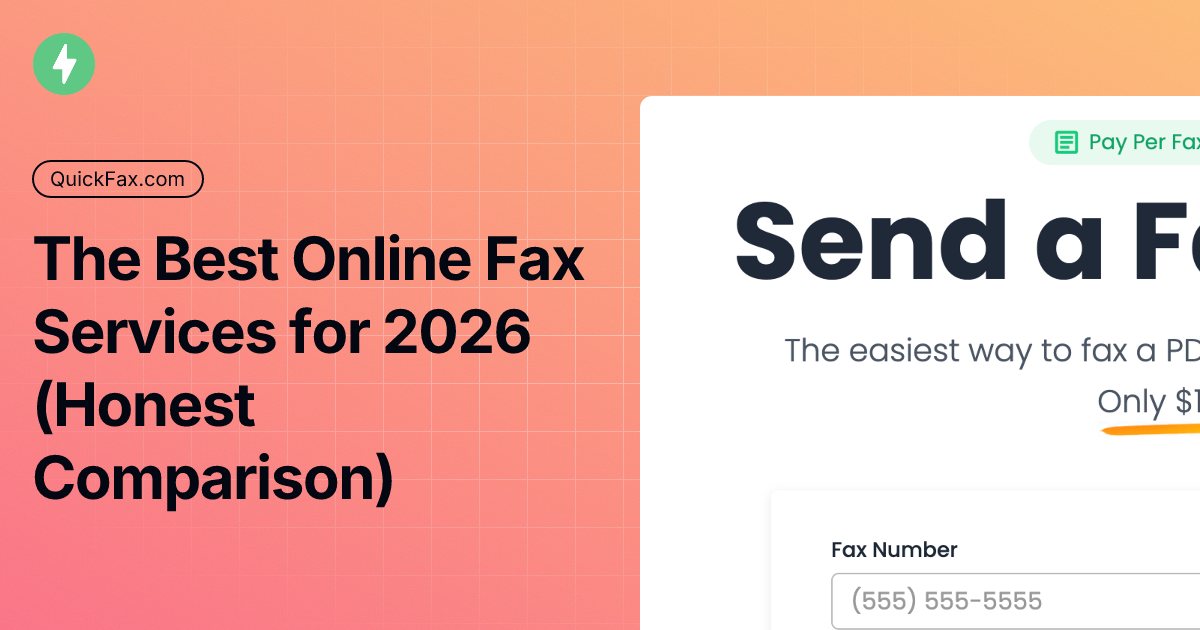 Fax Line Service The Best Online Fax Services for 2026 (Honest Comparison)