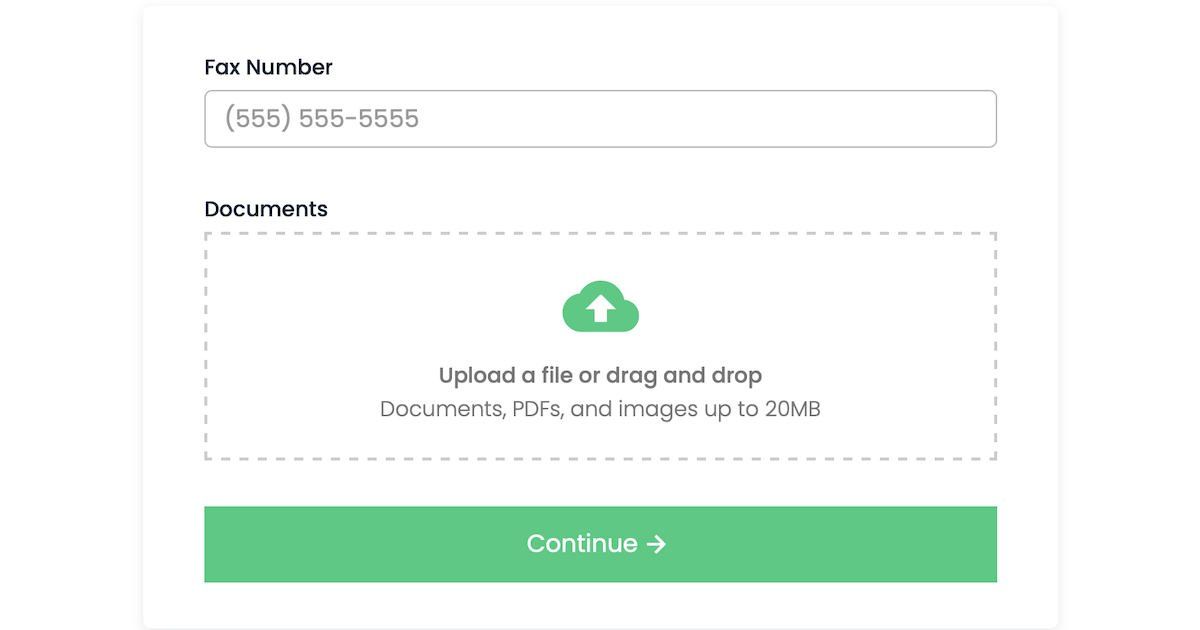 Instant Fax QuickFax - Send a Fax Online (without a subscription)